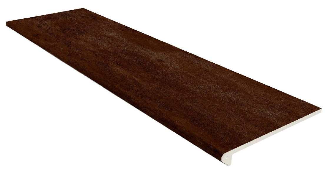 Peldano Redondeado Caoba Liso 33x119.7